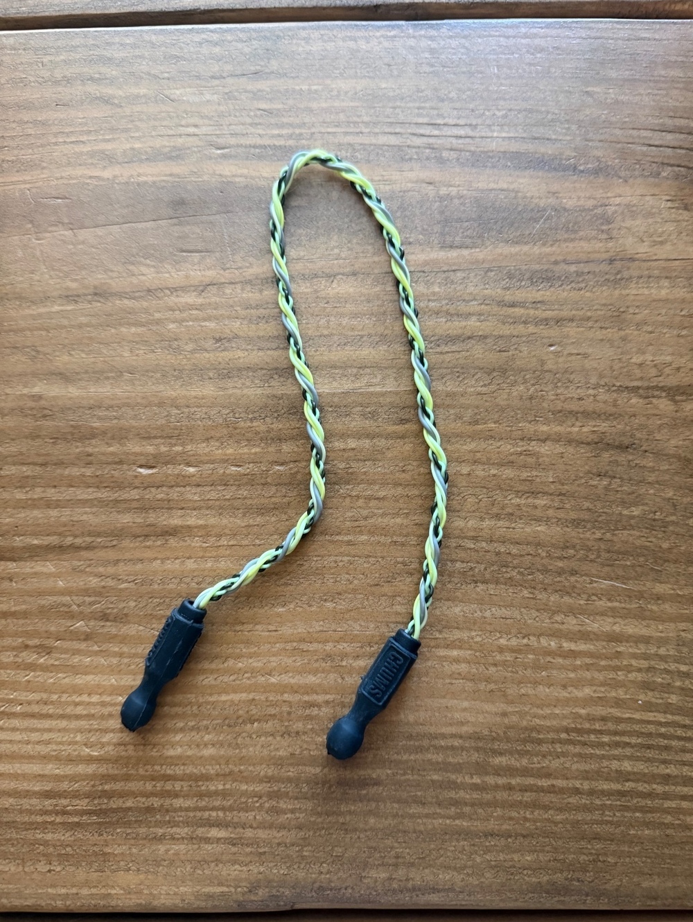 Chums Eyewear Retainer Cord - Yellow and Green Braided